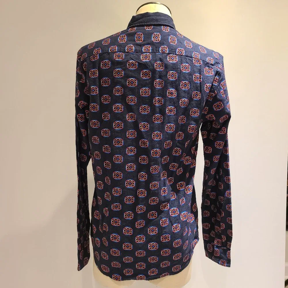 Scotch & Soda Men's Printed Regular Fit Casual Shirt Size: M - Picture 4 of 16